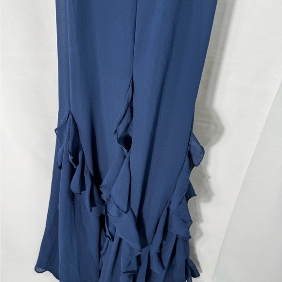 Lulus Elegant Navy Blue Evening Gown M - Picture 2 of 11